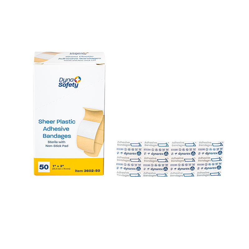 Sheer Plastic Adhesive Bandages — Sterile