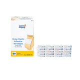 Sheer Plastic Adhesive Bandages — Sterile