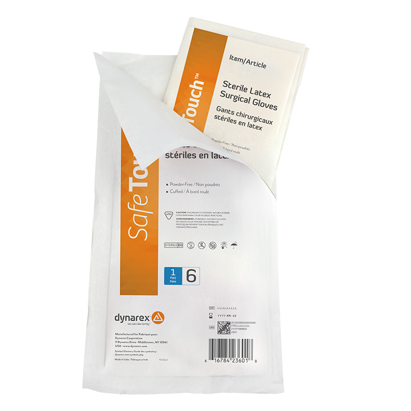 Sterile Latex Surgical Gloves, Powder-Free