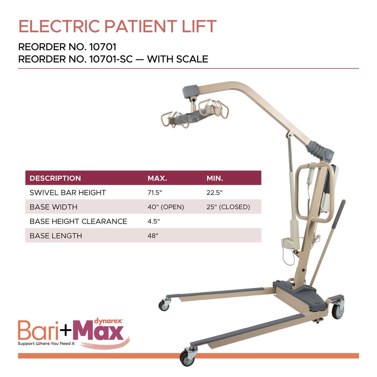 Bariatric Electric Patient Lift