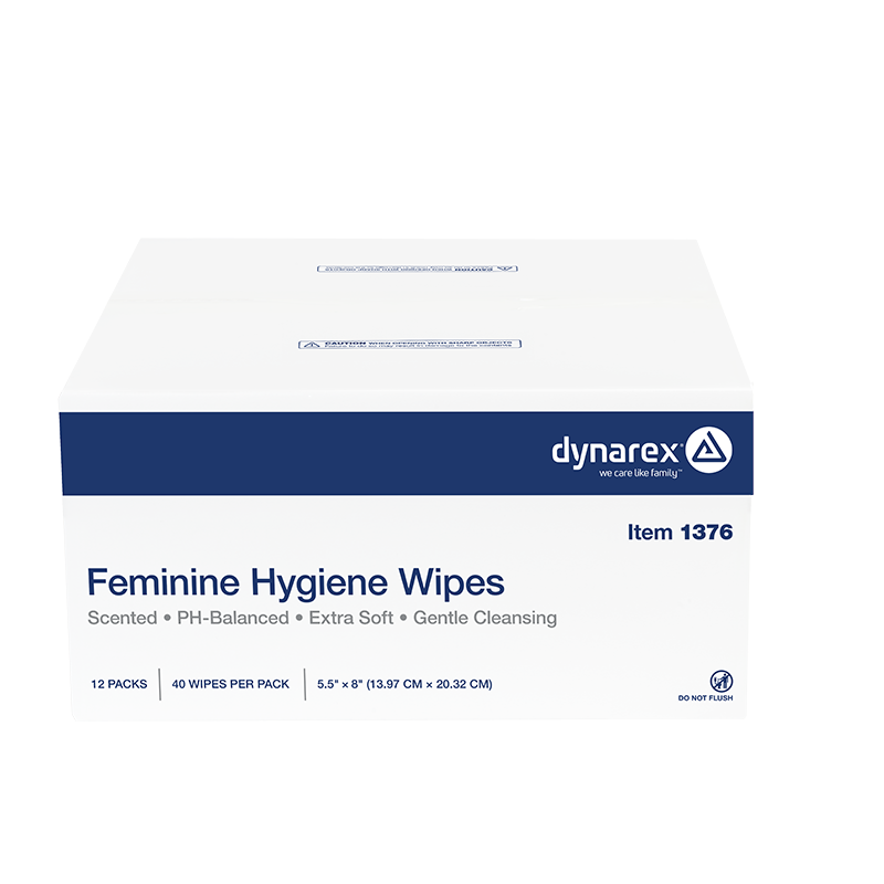 Feminine Hygiene Wipe Pack - 40 wipes per pack, 5.5" x 8"