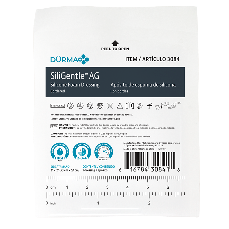 SiliGentle™ AG Silicone Foam Dressings