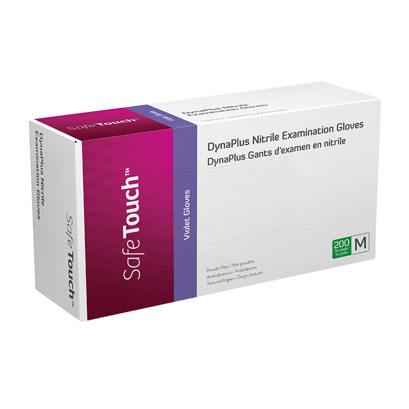 DynaPlus Nitrile Exam Gloves, Powder-Free