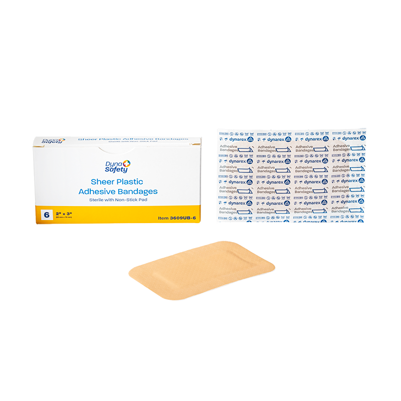 Sheer Plastic Adhesive Bandages — Sterile