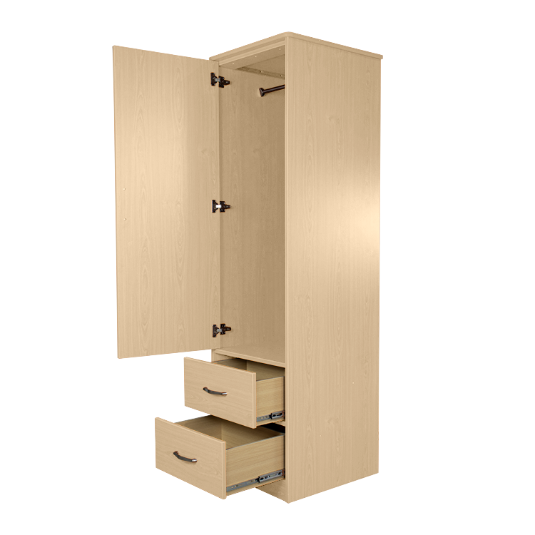 Furniture One Door / Two Drawer Wardrobe