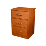 Furniture Three Drawer Nightstand