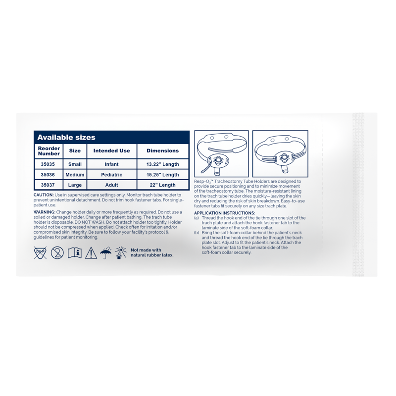 Soft-Foam Trach Tube Holders