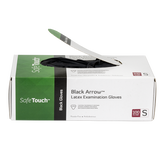 Black Arrow Latex Exam Gloves, Powder-Free