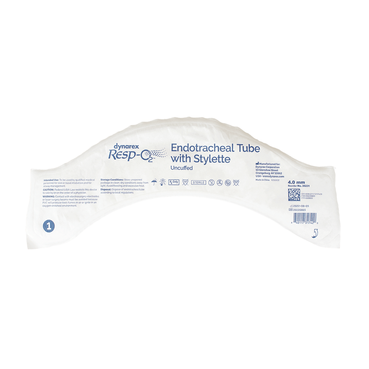 Endotracheal Tube - Uncuffed