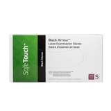 Black Arrow Latex Exam Gloves, Powder-Free