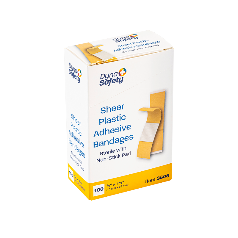 Sheer Plastic Adhesive Bandages — Sterile