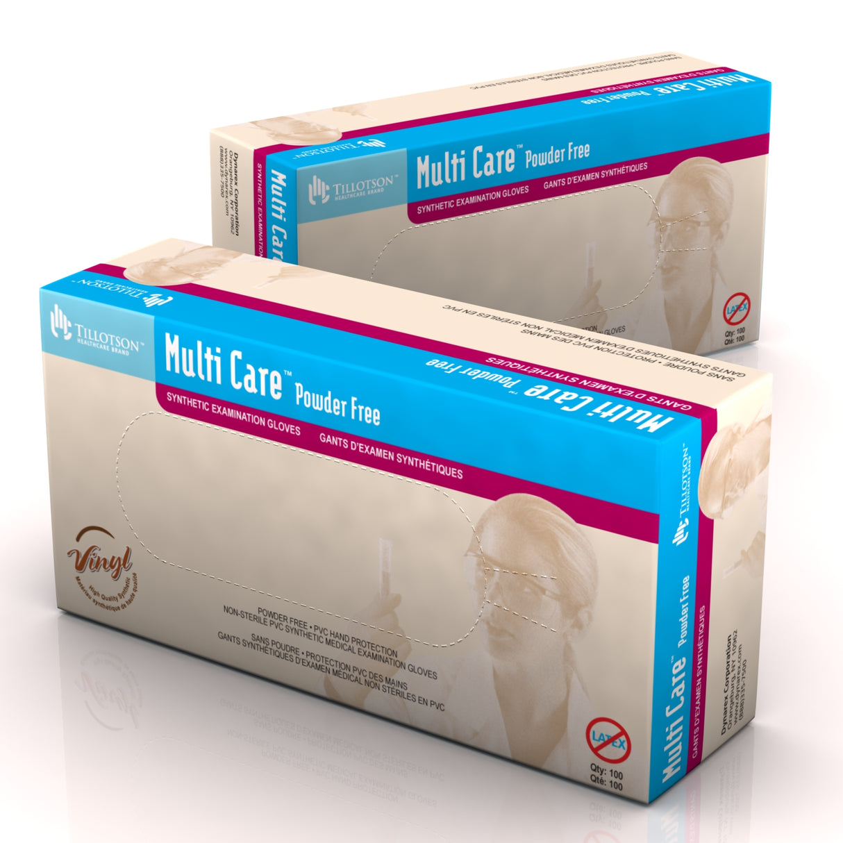 Multi Care Vinyl Exam Gloves, Powder-Free