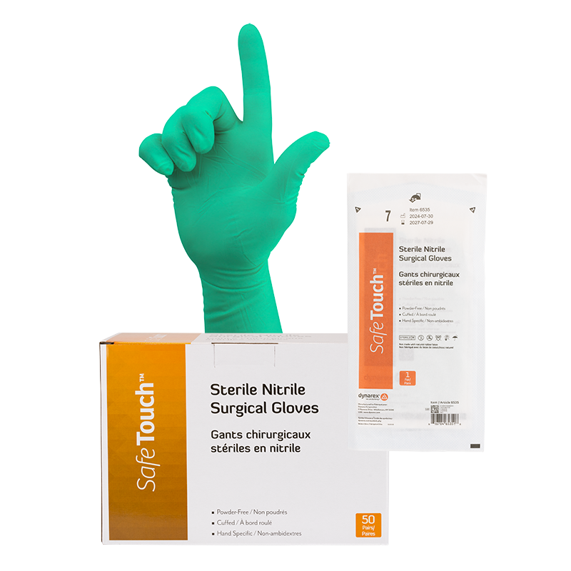 Sterile Nitrile Surgical Gloves, Powder-Free