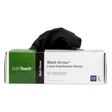 Black Arrow Latex Exam Gloves, Powder-Free